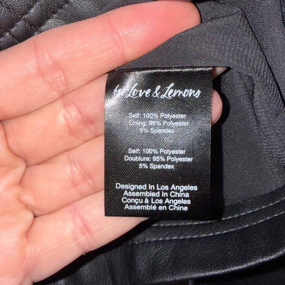 For Love And Lemons Afton Faux  Leather Jacket - Picture 6 of 8